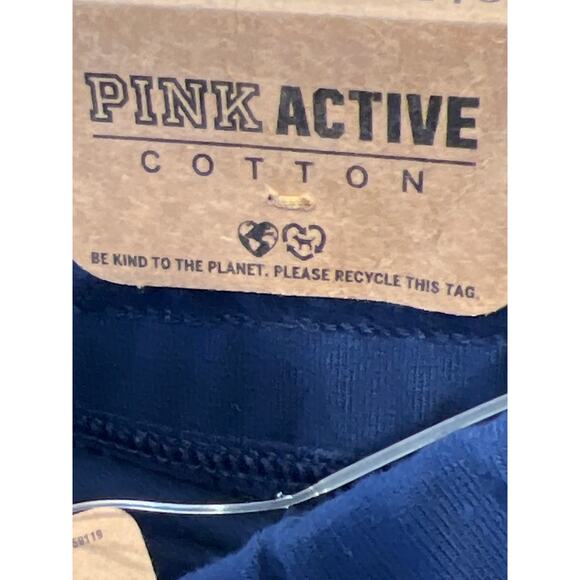 NWT Pink Women’s Cotton Stretch High Waist Full Length Campus Jogger Size S Blue - Picture 6 of 7